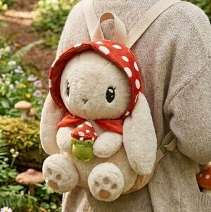 Bunny Mushroom Plush Backpack